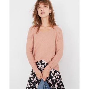Madewell Women's Pink Crew Neck Sweater